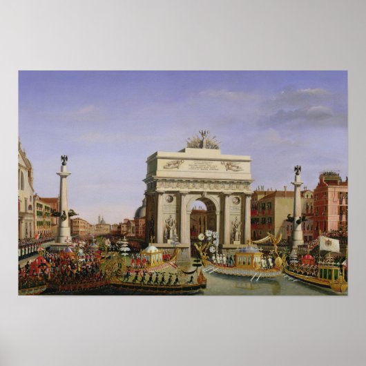 Poster Entrée de Napoléon I à Venise, 1807 (Devant)