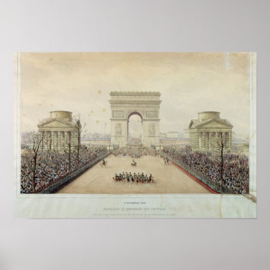 Poster Entrée de Napoléon III à Paris (Devant)