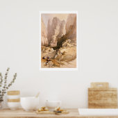 Poster Entrée de Petra, 10 mars 1839, assiette 98 de (Cuisine)