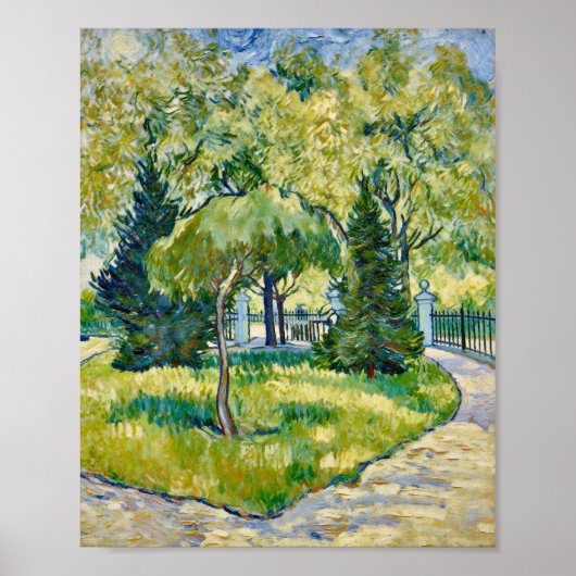 Poster Entrée de Van Gogh dans le parc à Arles (Devant)