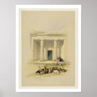 Poster Entrée des grottes de Bani Hasan, de "Egypt a