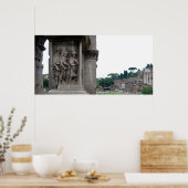 Poster Entrée des ruines romaines à Rome Italie (Cuisine)