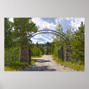 Poster Entrée du cimetière Valley Brook, Breckenridge, Co