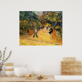 Poster Entrée du parc public par Vincent van Gogh (Cuisine)