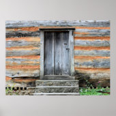 Poster Entrée en bois ancienne (Devant)