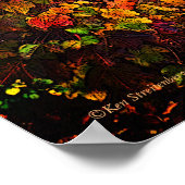 POSTER ENTRÉE EN BRIQUE ARCHÉE, FOLIAGE DE CHUTE, JARDIN (Coin)