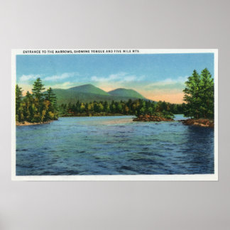 Poster Entrée étroite, langue et cinq milles