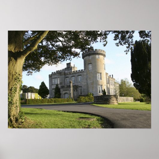 Poster Entrée latérale du château de Dromoland sans perso (Devant)