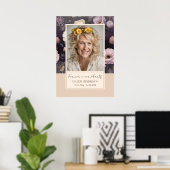 Poster Entrée photo florale Memorial (Bureau à domicile)