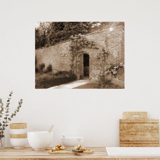 Poster Entrée rose Arch (Cuisine)