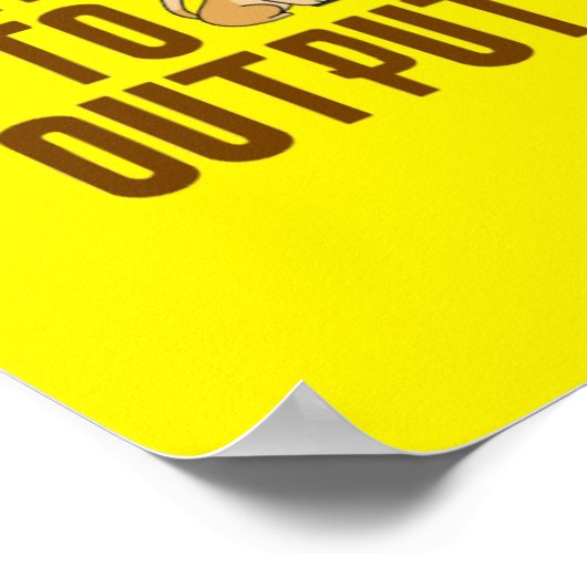 Poster Entrée vers la sortie (Coin)