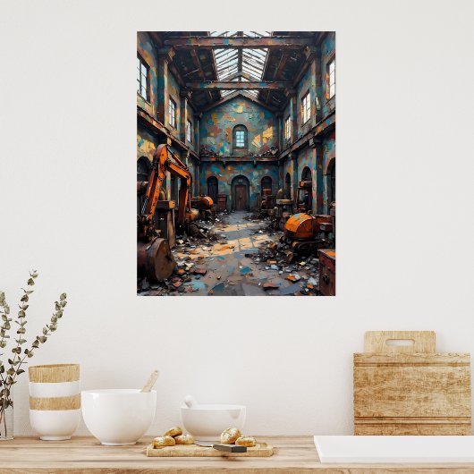 Poster Entrepôt abandonné (Cuisine)