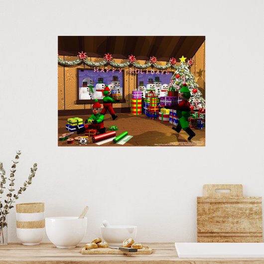 Poster Entrepôt père Noël (Cuisine)