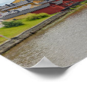 Poster Entrepôts rouges, Porvoo, Finlande (Coin)