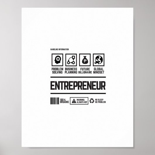 Poster entrepreneur (Devant)