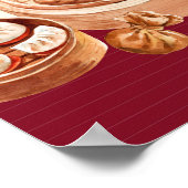 Poster Entreprise Dimsum Watercolor (Coin)