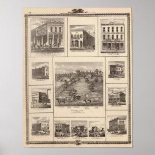 Poster Entreprises en ville de Charles, Davenport