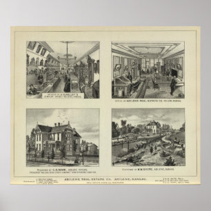 Poster Entreprises et résidences, Abilene, Kansas