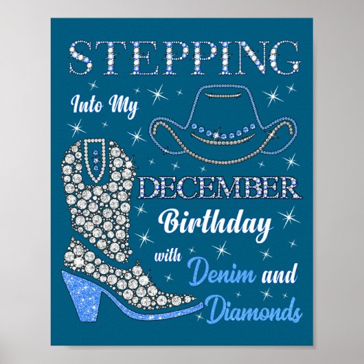 Poster Entrer Dans Mon Anniversaire De Décembre Avec Deni (Devant)