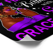 Poster Entrer Dans Mon Anniversaire De Février Noir Afro (Coin)