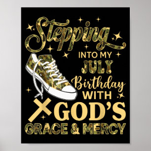 Poster Entrer Dans Mon Anniversaire De Juillet Femmes Fil