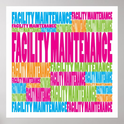 Poster Entretien des installations colorées (Devant)