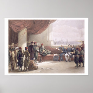 Poster Entrevue avec le vice-roi d'Égypte à son palais