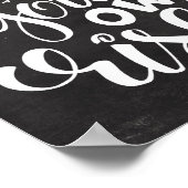 Poster Entrez À Vos Propres Risques Script Chalkboard Hal (Coin)