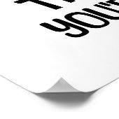 Poster Entrez dans Inconnu - Citation de motivation audac (Coin)