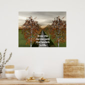 Poster Entrez dans le chemin étroit qui mène à la vie. (Cuisine)