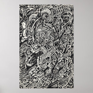 Poster Entrez, l'homme au micro-point