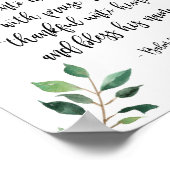 Poster Entrez Ses Portes Avec Thanksgiving Christian Prin (Coin)