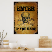 Poster Entrez si vous osez la prop. Halloween (Cuisine)