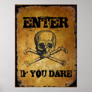 Poster Entrez si vous osez la prop. Halloween