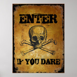 Poster Entrez si vous osez la prop. Halloween