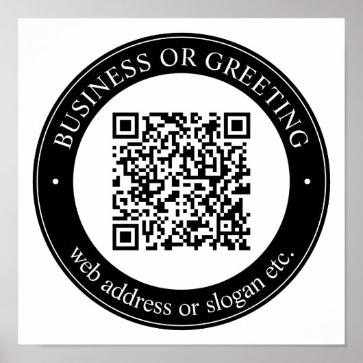 Poster Entrez un site web pour un code QR instantané (Devant)