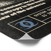 Poster Entropie - Conception Brutaliste (Coin)