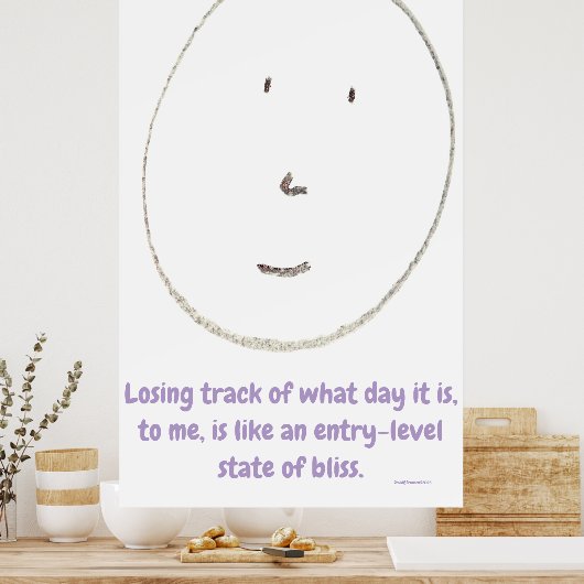 Poster "Entry-Level Bliss", funny, humor, joke (Cuisine)