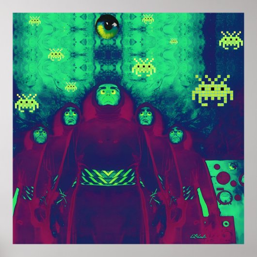 Poster Envahisseurs de l'espace extra-atmosphérique (Devant)