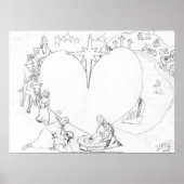 Poster Enveloppé dans les bras de Son Amour (Devant)