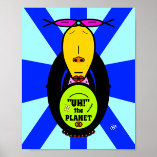 Poster Environnement & mascotte singe v1