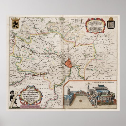 Poster Environs de Gand (Devant)