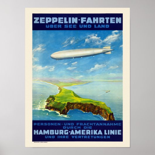 Poster Envois de zeppelin 1935 (Devant)