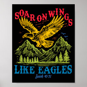 Poster Envolez-vous sur des ailes comme des aigles Isaïe