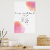 Poster Envoyer des notes Sarcastique Funny Monster Peach  (Cuisine)