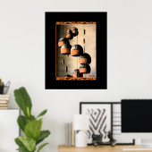 Poster Éoliennes d'argile spirale Chimes encore vie (Bureau à domicile)