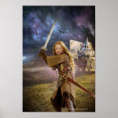 Poster Eowyn lève l'épée (Devant)