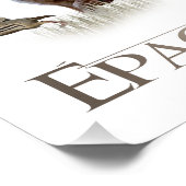 Poster Epagneul Breton, Bretagne Espagne (Coin)