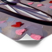 Poster Épagneul breton Saint-Valentin (Coin)