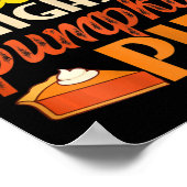 Poster Épais Cuisses Et Citrouilles Pies Retro Automne Ci (Coin)